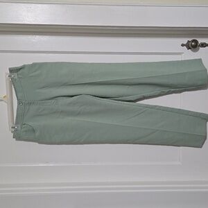 Blair Ladies Light Green, Flat Front, Back Elastic Waist Trousers, 14P